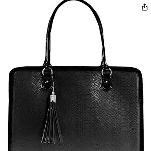 Laptop Bag for Women - 17 inch Handmade Luxury Computer Briefcase Shoulder Tote